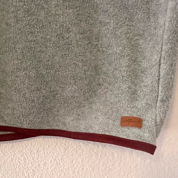 7 FOR ALL MANKIND Boys Color Sz XL Polar Fleece Jacket Funnel neck Snap Button - Picture 3 of 10